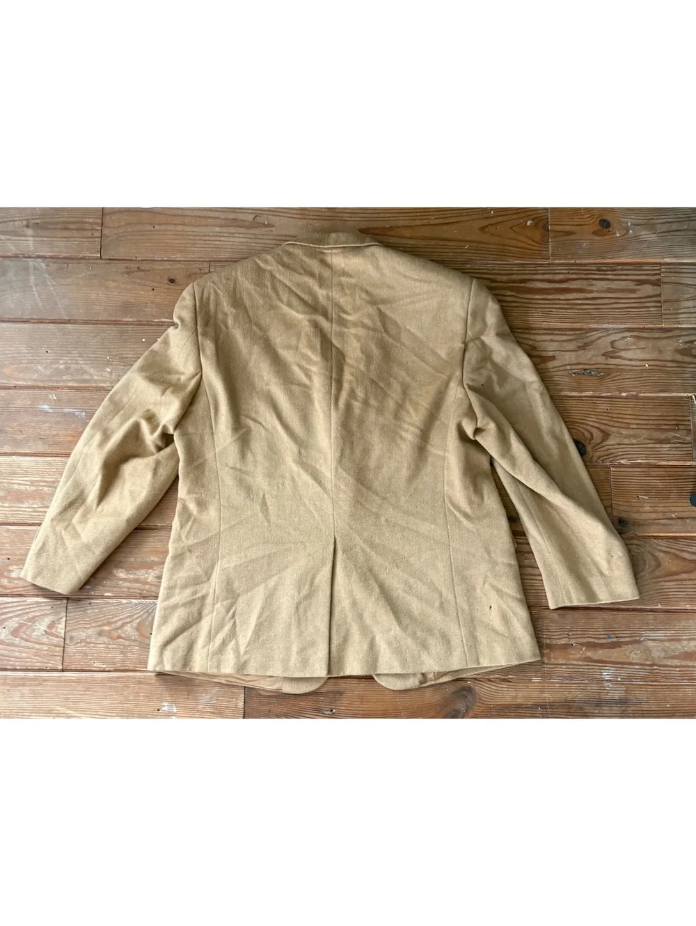 Stafford Executive Men’s 48R 100% Camel Hair Blazer Tan Two Button Sport Coat